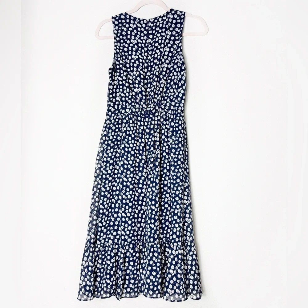 J. Crew Floral Print tiered midi dress size 00